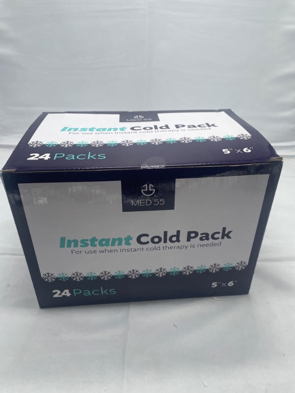 Photo 3 of Instant Cold Packs - Pack of 24 (5" x 6") Disposable Cold Compress Therapy Instant Ice Pack for Injuries, First Aid, Pain Relief for Tooth Aches, Swelling, Sprains, Bruises, Insect Bites