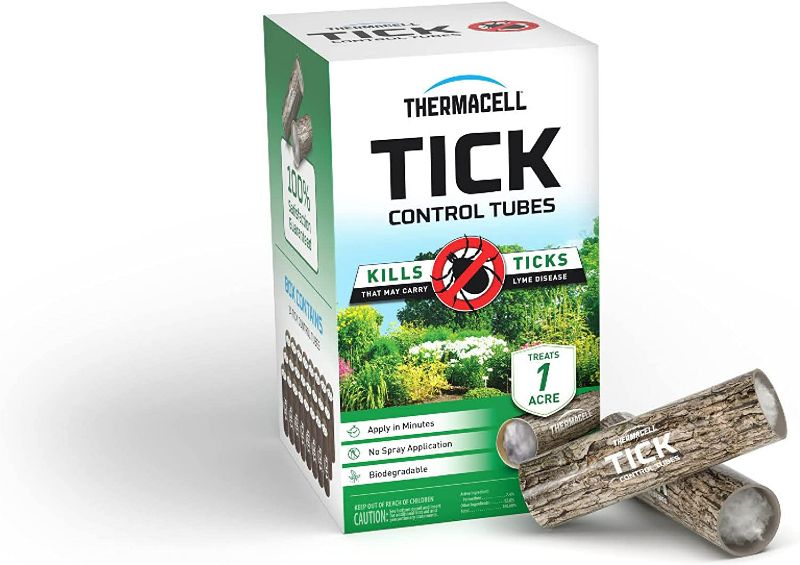 Photo 1 of Thermacell Tick Control Tubes for Yards; Protects Backyards and Properties from Ticks; No Spray, No Granules, No Mess; Environmentally Friendly Alternative to Tick Spray & Tick Repellent