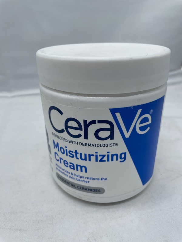 Photo 2 of CeraVe Moisturizing Cream | Body and Face Moisturizer for Dry Skin | Body Cream with Hyaluronic Acid and Ceramides | Normal | Fragrance Free | 19 Oz | Packages May Vary