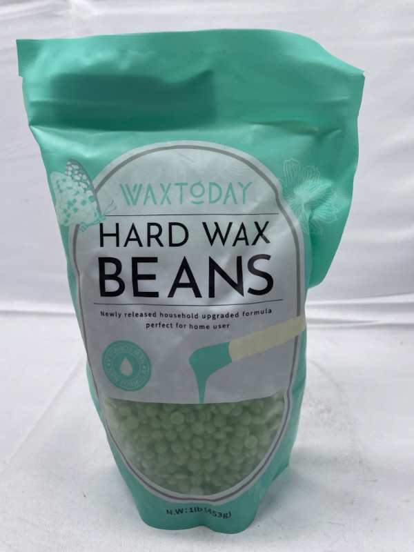 Photo 2 of Hard Wax Beads - WAXTODAY Hair Removal Hard Wax Beans for Sensitive Skin with Tea Tree Formula(15.8 oz ) - Brazilian Waxing for Full Body, Face, Legs, Eyebrows. Perfect Refill for Any Wax Warmer