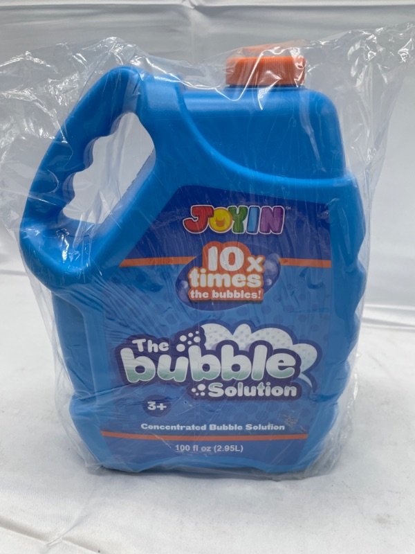 Photo 2 of JOYIN 100 Oz Concentrated Bubble Solution (up to 8 Gallon) for Large Summer Party Celebrations, Party Favor, Bubble Summer Toy, Classroom Prizes, Easter (Blue)