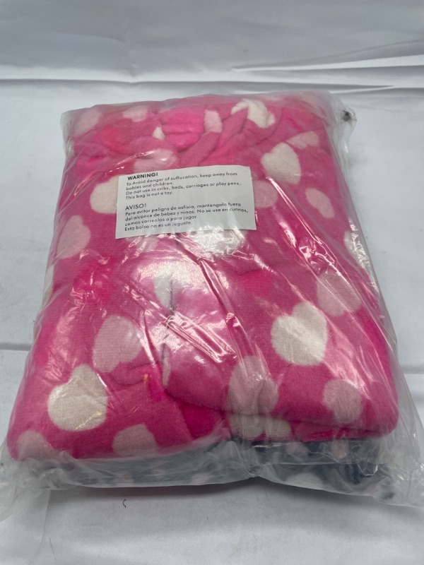 Photo 2 of 2 pack pajamas large size multi patterns pink hearts and black with polka dots