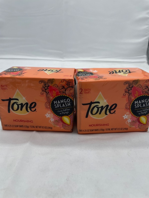 Photo 3 of 4 PACK Tone Bath Bar Soap, Mango Splash, 4.25 Ounce, 2 Bars