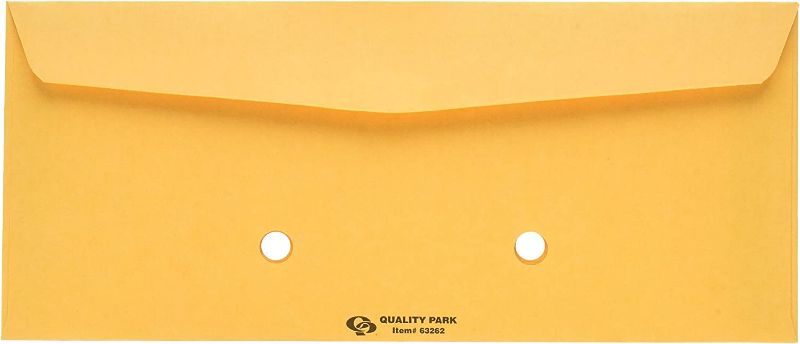 Photo 2 of Quality Park Interoffice Envelopes, Ungummed, Brown Kraft, 4.5 x 10.375, 500 per Box, (63262)