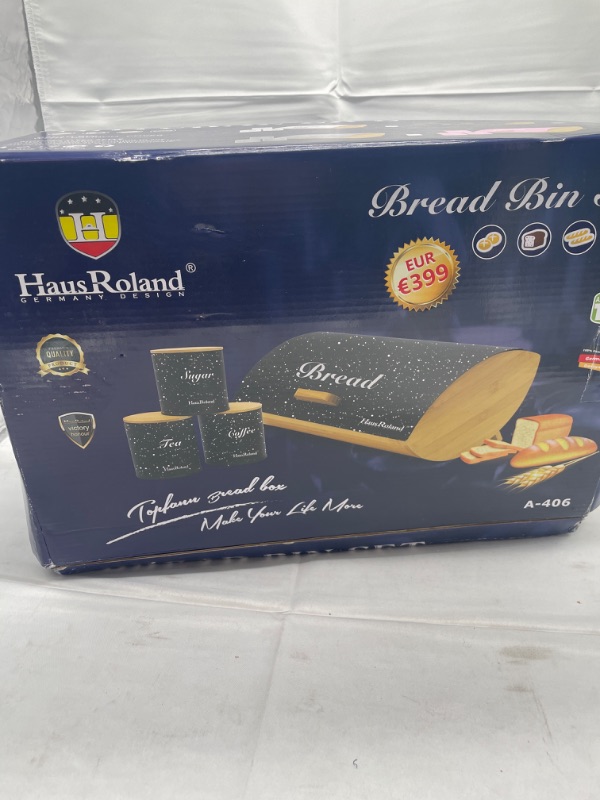 Photo 1 of bread bin haus roland set