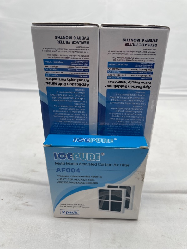 Photo 2 of ICEPURE PLUS 9690 NSF 53&42 Certified Compatible with LG LT700P and LT120F, 46-9690, ADQ36006101, ADQ36006102, LFXC24726S, RWF1200A Refrigerator Water Filter and Air Filter 2 Combo
