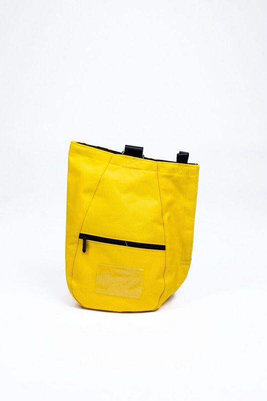 Photo 2 of  SCBA Mask Bag 3 Pocket, Yellow,Firefighter, Fire, Respirator Bag