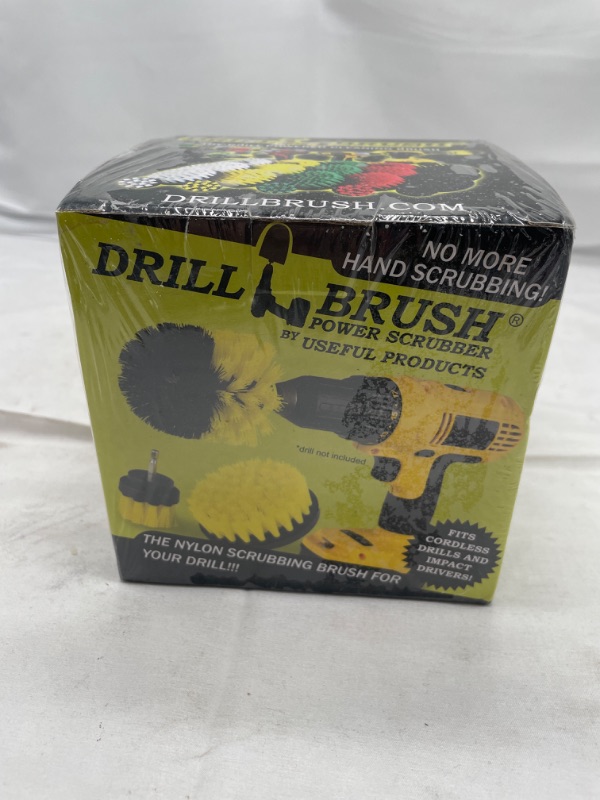 Photo 4 of Drill Brush Attachment - Bathroom Surfaces Tub, Shower, Tile and Grout All Purpose Power Scrubber Cleaning Kit –Grout Drill Brush Set – Drill Brushes by Drill Brush Power Scrubber by Useful Products