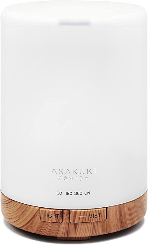 Photo 1 of ASAKUKI 300ML Essential Oil Diffuser, Quiet 5-in-1 Premium Humidifier, Natural Home Fragrance Aroma Diffuser with 7 LED Color Changing Light and Auto-Off Safety Switch
