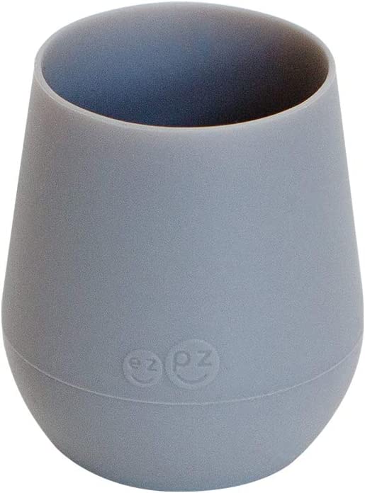 Photo 1 of ez pz Tiny Cup (Gray) - 100% Silicone Training Cup for Infants - Designed by a Pediatric Feeding Specialist - 4 months+