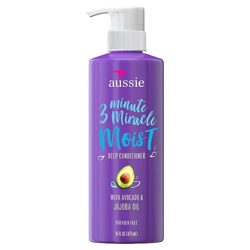 Photo 1 of Aussie Conditioner, Paraben Free, Miracle Moist 3 Minute Miracle with Avocado, Dry Hair Treatment and Repair, 16 Fl Oz (Pack of 6)
