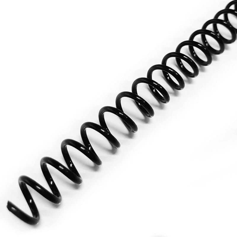 Photo 1 of Binditek 100 Pack Plastic Spiral Binding Coils, 6mm(1/4"),30 Sheet Capacity,4:1 Pitch, Black Binding Spirals