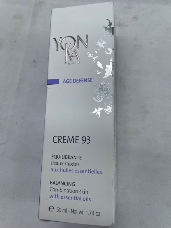 Photo 4 of Yon-Ka Creme 93 Mattifying Moisturizer (50ml) Balancing Facial Cream for Combination Skin, Balance Oily Complexion with Vitamins A,C and E, Paraben-Free