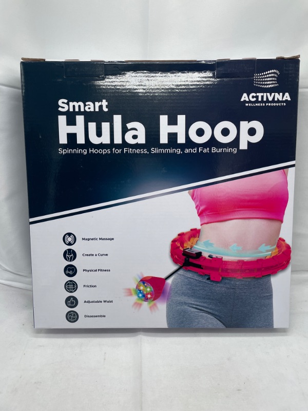 Photo 5 of ACTIVNA PRO Smart Weighted Hula Hoop with Lights - Waist Hula for Adults Weight Loss - Lose Weight, Shape Body, Trim Waist, Adult Workout Exercise Hoop - Spinning Hoops for Fitness, Slimming