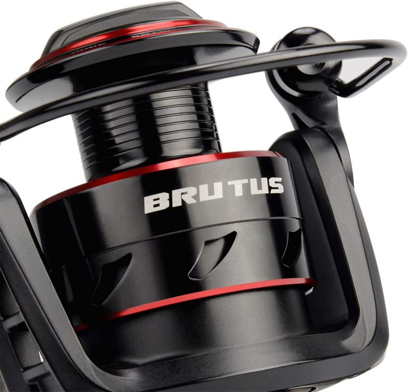 Photo 1 of KastKing Brutus Spinning Reel, Freshwater Spinning Fishing Reels, Graphite Frame, CNC Aluminum Spool, 5.0:1 Gear Ratio, 4+1 Ball Bearings.