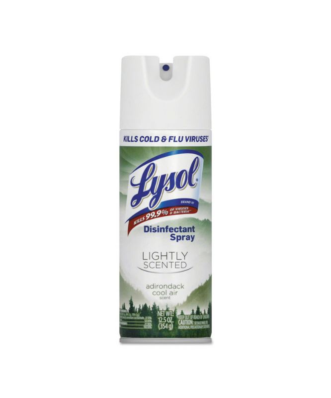 Photo 1 of Lightly Scented Disinfectant Spray, Adirondack Cool Air, 12.5 oz, 6/Carton