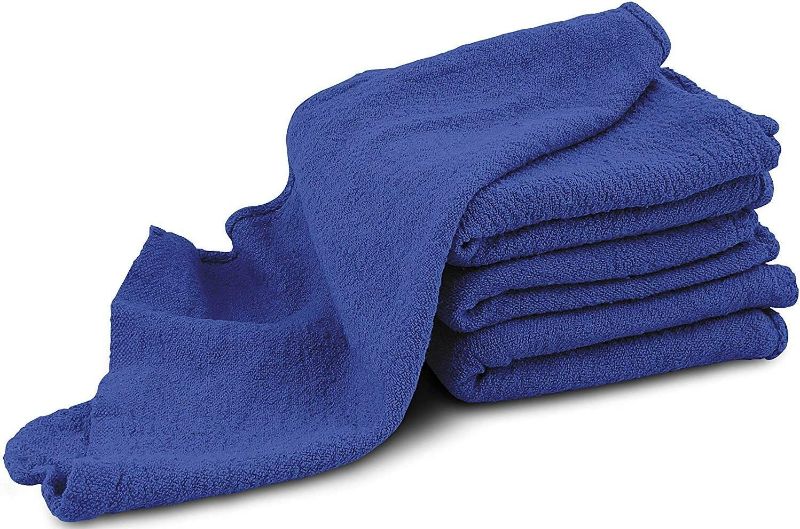 Photo 4 of Simpli-Magic 79185 Shop Towels 14”x12”, Blue, 100 Pack