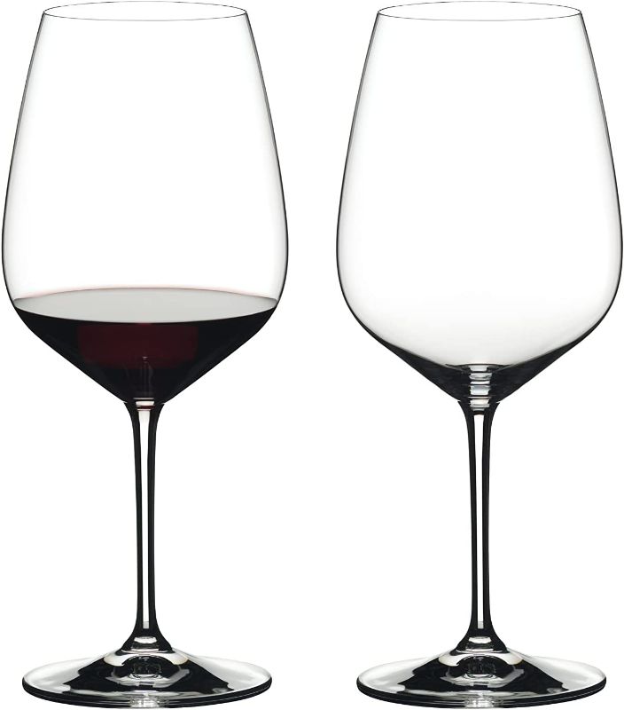 Photo 1 of Riedel Heart to Heart Cabernet Sauvignon Glasses, Set of 2, Clear, 28-1/4-Oz