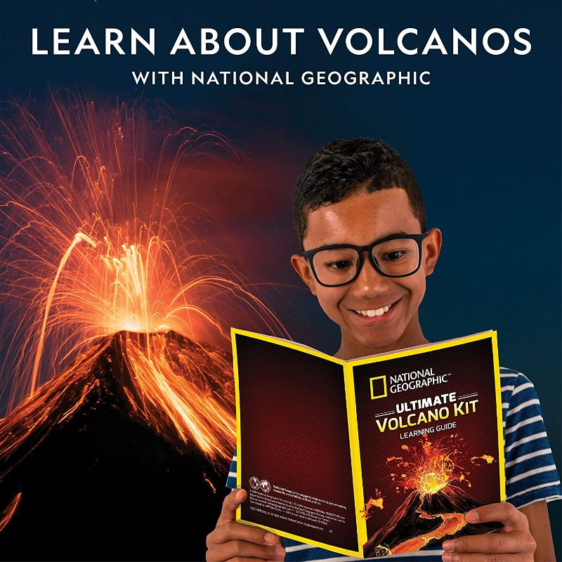 Photo 4 of NATIONAL GEOGRAPHIC Ultimate Volcano Kit – Erupting Volcano Science Kit for Kids, 3X More Eruptions, Pop Crystals Create Exciting Sounds, STEM Science & Educational Toys Make Great Kids Activities