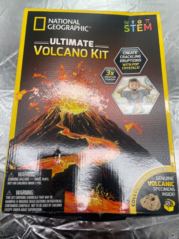 Photo 5 of NATIONAL GEOGRAPHIC Ultimate Volcano Kit – Erupting Volcano Science Kit for Kids, 3X More Eruptions, Pop Crystals Create Exciting Sounds, STEM Science & Educational Toys Make Great Kids Activities