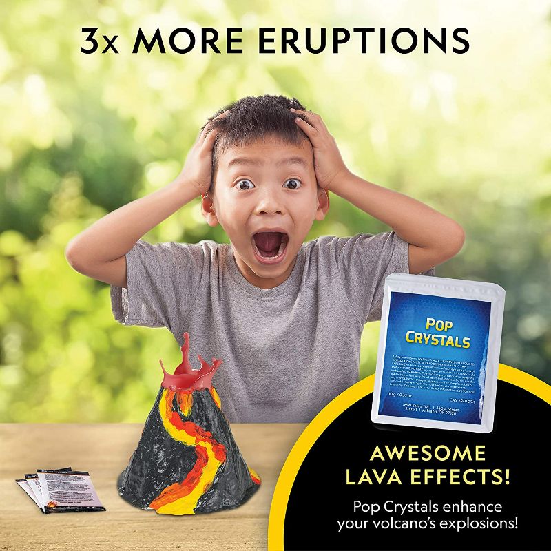Photo 2 of NATIONAL GEOGRAPHIC Ultimate Volcano Kit – Erupting Volcano Science Kit for Kids, 3X More Eruptions, Pop Crystals Create Exciting Sounds, STEM Science & Educational Toys Make Great Kids Activities