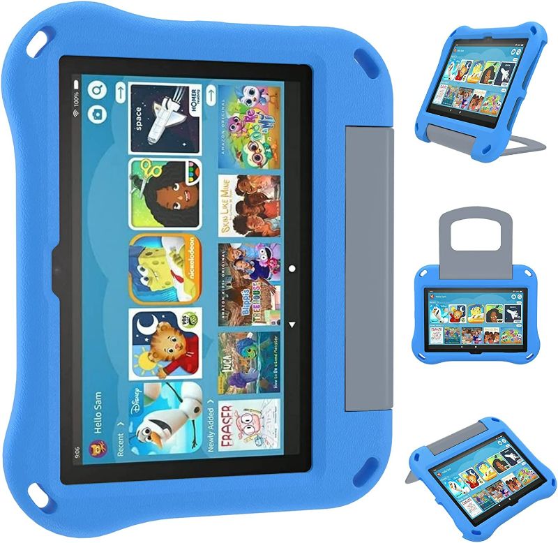 Photo 1 of Fire HD 8 Tablet Case for Kids, All New Amazon Kindle Fire HD 8/8 Plus Tablet (2020/2022 Release,10th/12th Generation) Ubearkk Shock-Proof Protective Back Cover Cases with Foldable Stand Holder