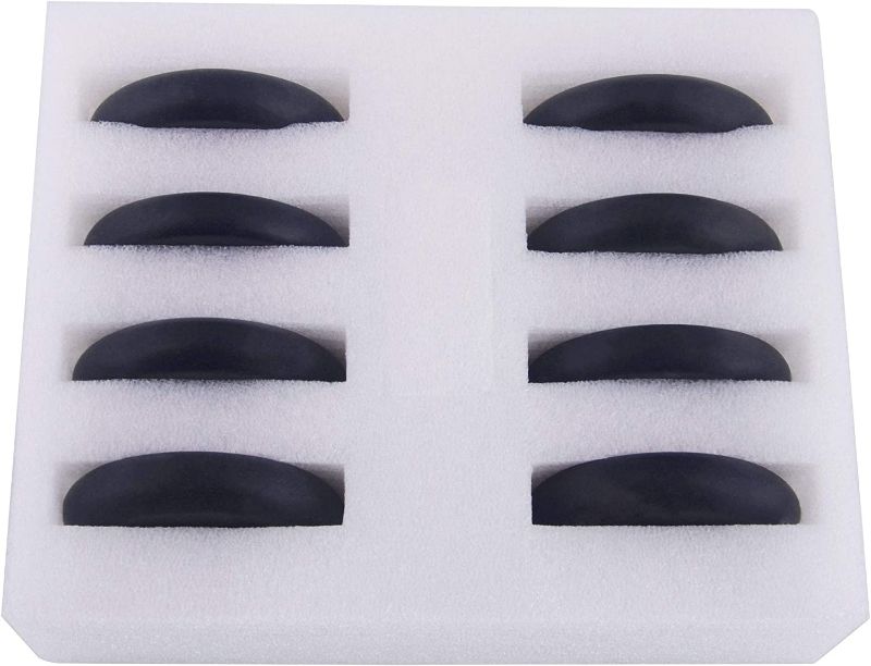 Photo 3 of Kendal 8 Pcs Large Massage Hot Stones Set Basalt Spa Rocks Kit for Professional Salon Therapy or Home Use Rock Stone(Around 3.15 x 3.15 in)