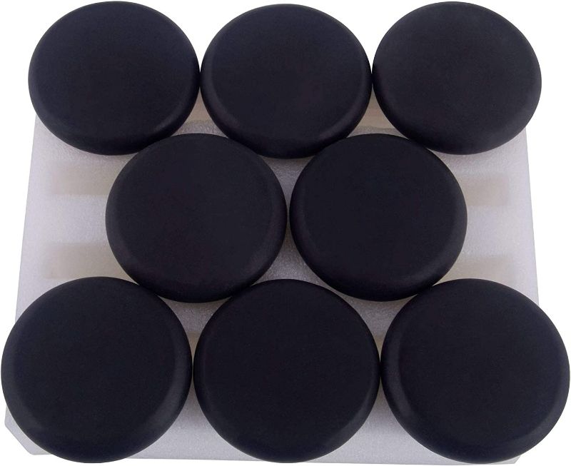 Photo 2 of Kendal 8 Pcs Large Massage Hot Stones Set Basalt Spa Rocks Kit for Professional Salon Therapy or Home Use Rock Stone(Around 3.15 x 3.15 in)