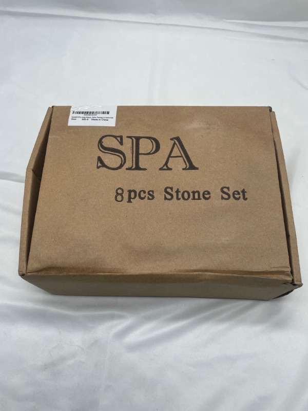 Photo 4 of Kendal 8 Pcs Large Massage Hot Stones Set Basalt Spa Rocks Kit for Professional Salon Therapy or Home Use Rock Stone(Around 3.15 x 3.15 in)