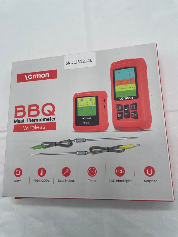 Photo 1 of ThermoPro TP829 Wireless Meat Thermometer for Grilling and Smoking, 1000FT , for Outside Grill with 4 Meat Probes, BBQ Thermometer for Smoker Oven Cooking Beef Turkey