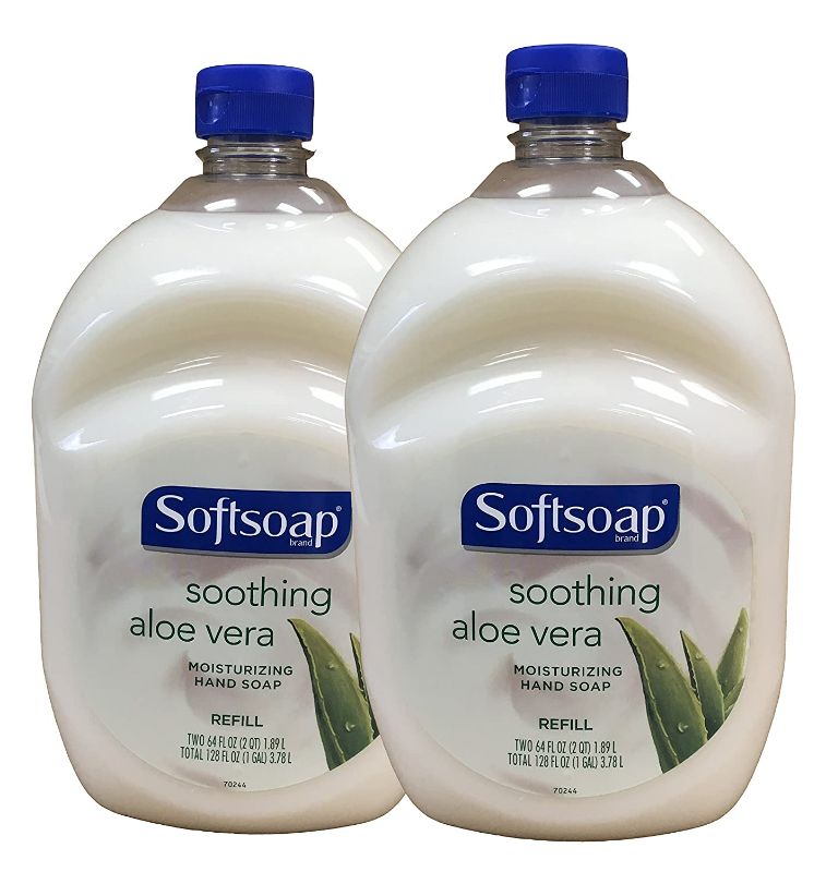 Photo 1 of Softsoap Hand Soap Soothing Aloe Vera Moisturizing Hand Soap Refill 64 Fl Oz (Pack of 2)