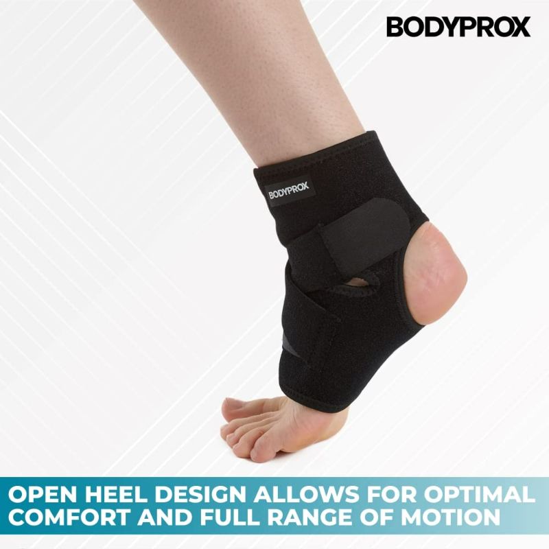 Photo 2 of Bodyprox Ankle Support Brace, Breathable Neoprene Sleeve, Adjustable Wrap!