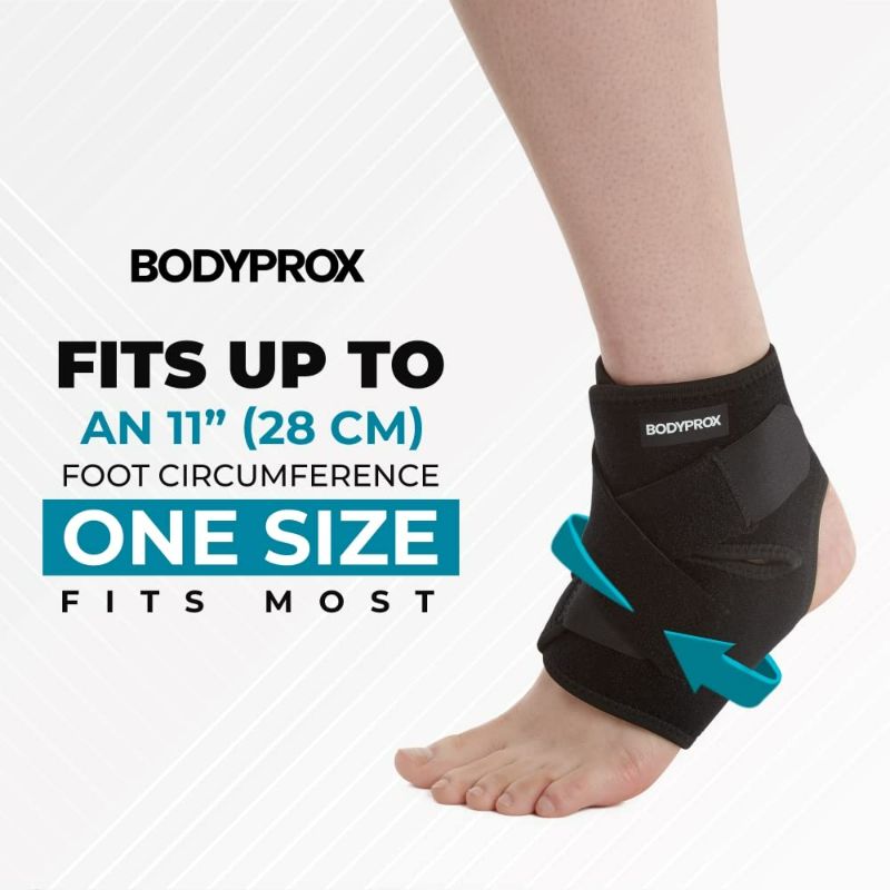 Photo 3 of Bodyprox Ankle Support Brace, Breathable Neoprene Sleeve, Adjustable Wrap!