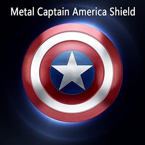 Photo 2 of Metal Captain America Shield 1:1 Cosplay Party Props Full Size Replica Red