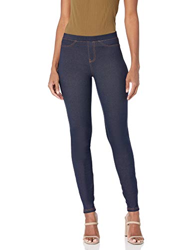 Photo 1 of Barcode for No nonsense Women's Stretch Denim Leggings, Dark Denim, Large
