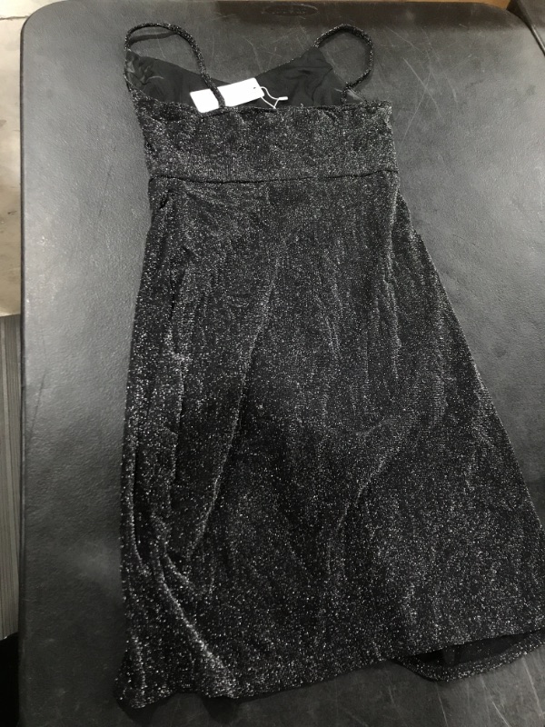 Photo 3 of Black Sparkle Cocktail Party Dress-- Size Small