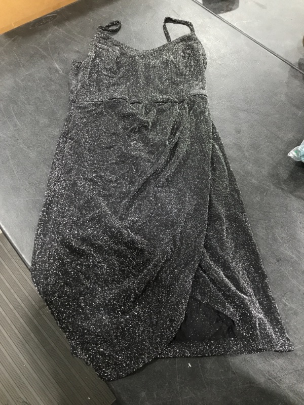 Photo 2 of Black Sparkle Cocktail Party Dress-- Size Small