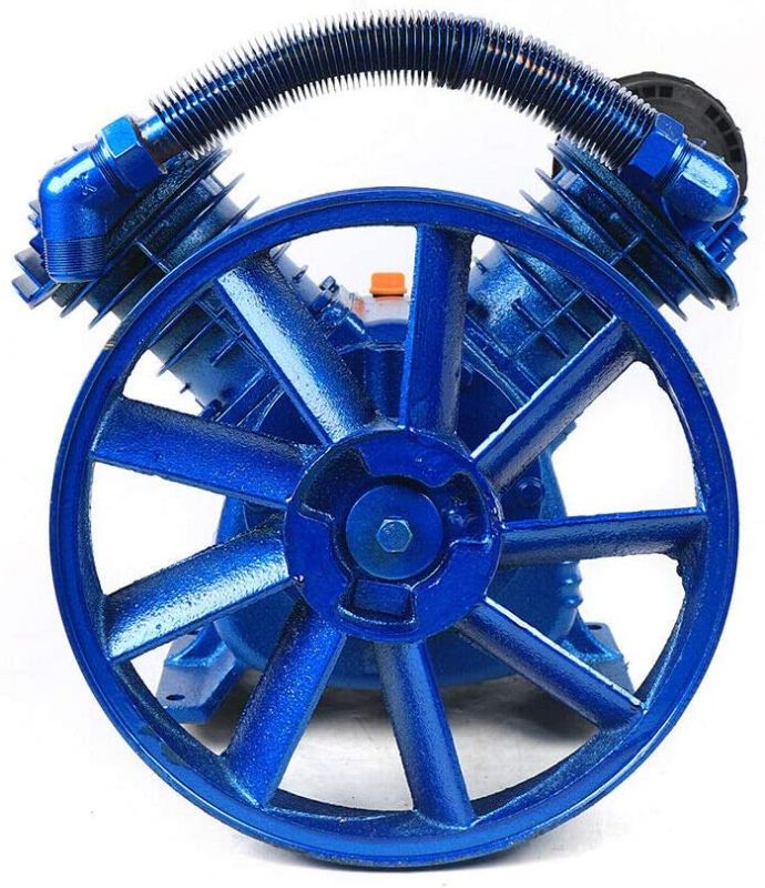 Photo 1 of Air compressor pump head V-0.6 / 8, US 5.5Hp 21CFM 115PSI V type double cylinder air compressor head double stage universal replacement single oil lubricated piston style air compressor pump head