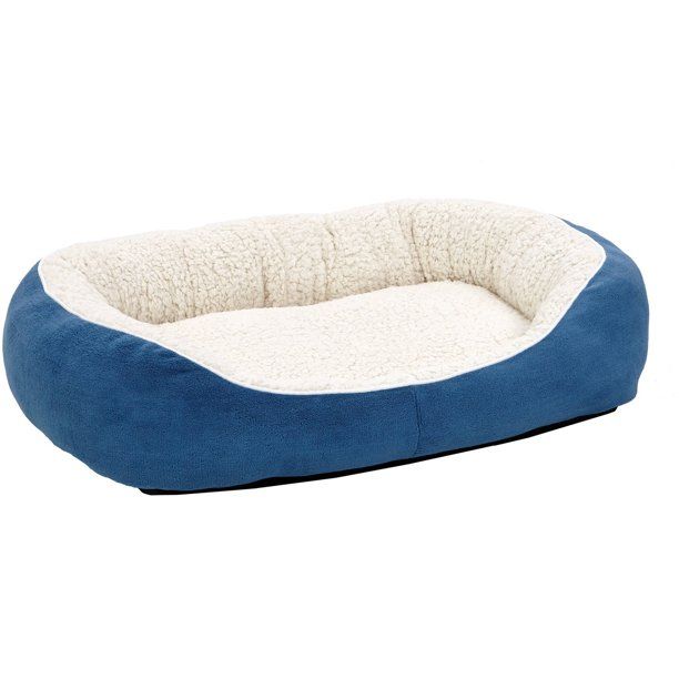 Photo 1 of 2-pk Midwest Quiet Time Boutique Cuddle Blue Dog Bed, 30.5" L X 23.5" W