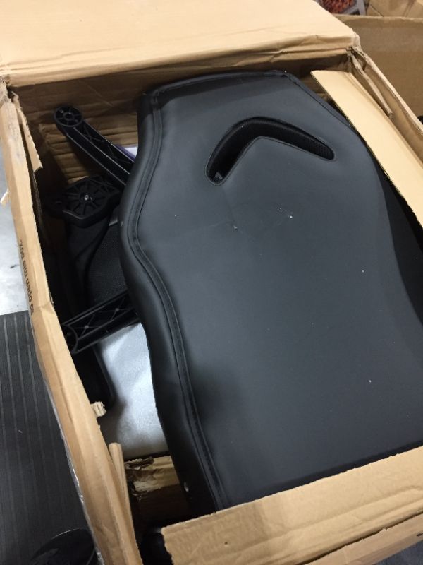 Photo 1 of OFM Essentials Collection High-Back Racing Style Bonded Leather Gaming Chair, in Black