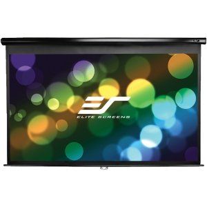 Photo 1 of Manual Pull Down 4:3 Diagonal Projector Screen in Black (80 in. W x 60 in. H)