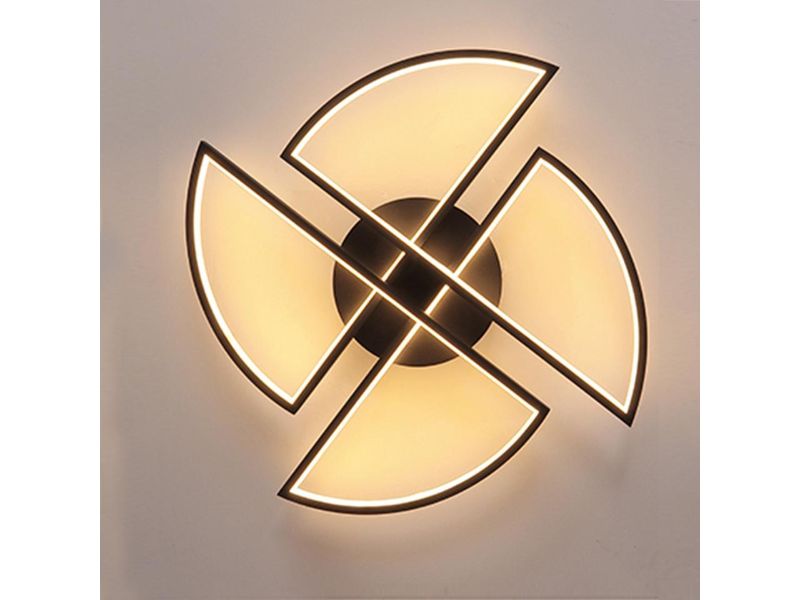 Photo 1 of FETCOI Modern Ceiling Light, Sector Semi-Flush Mount Ceiling Lamp 46W Dimmable (40CM/17.7 inch)