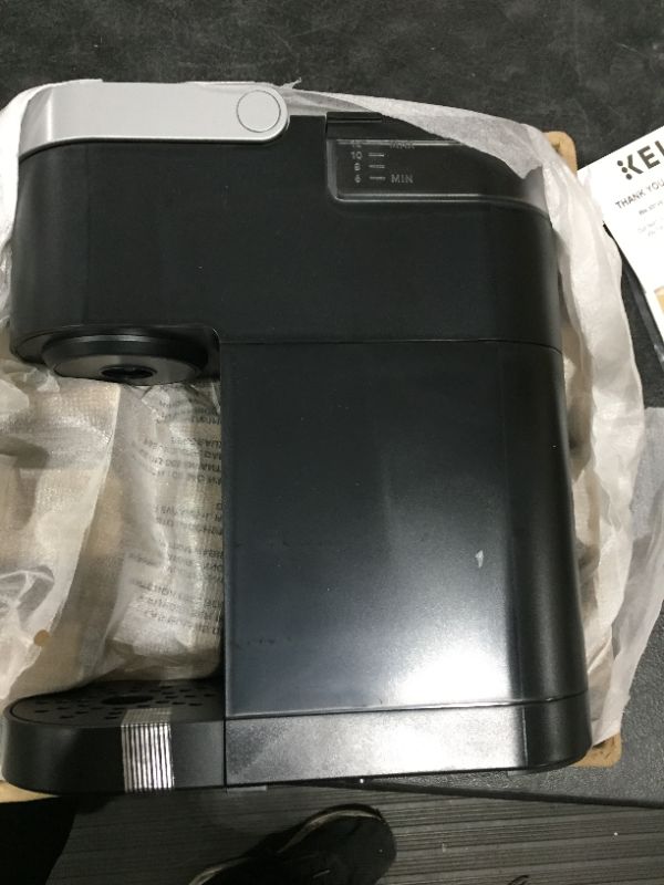 Photo 1 of Keurig K-Mini Plus Coffee Maker, Single Serve K-Cup Pod Coffee Brewer, Comes With 6 to 12 Oz. Brew Size, K-Cup Pod Storage, and Travel Mug Friendly, Matte Black