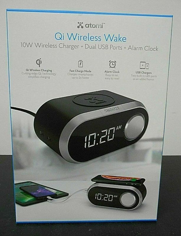 Photo 1 of Atomi Qi Wireless Wake AT1201 New Open Box