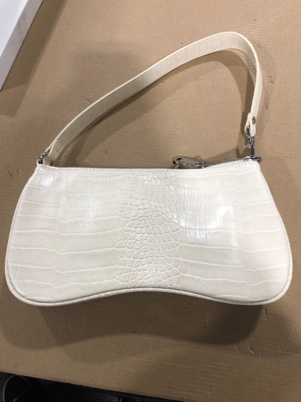 Photo 2 of Eva Shoulder Bag - Ivory Croc
