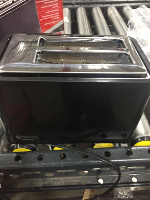 Photo 4 of Betty Crocker 2-Slice Cool Wall Toaster, Black, BC-2605CB
