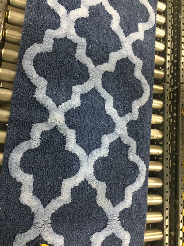 Photo 1 of COMBED COTTON 3 PIECE RUG SET BLUE
VARIOUS SIZES 