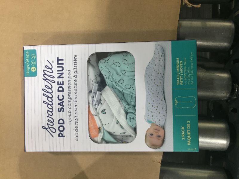 Photo 2 of SwaddleMe Pod - Small/Medium, 2 Pack, Little Bees, 0-3 Months
