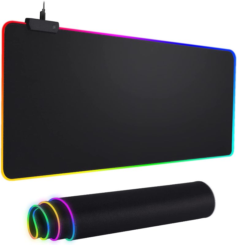 Photo 1 of RGB Mousepad Led Mouse Pad, Large Mouse Pad,Led and Big Mouse mat
