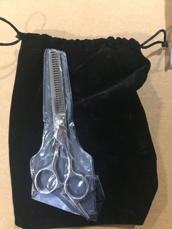 Photo 1 of  Dog Grooming Scissors Dog Grooming Chunkers Dog Grooming Shears Dog Thinning Scissors for Dog 7" 6.75" Matte Silver
